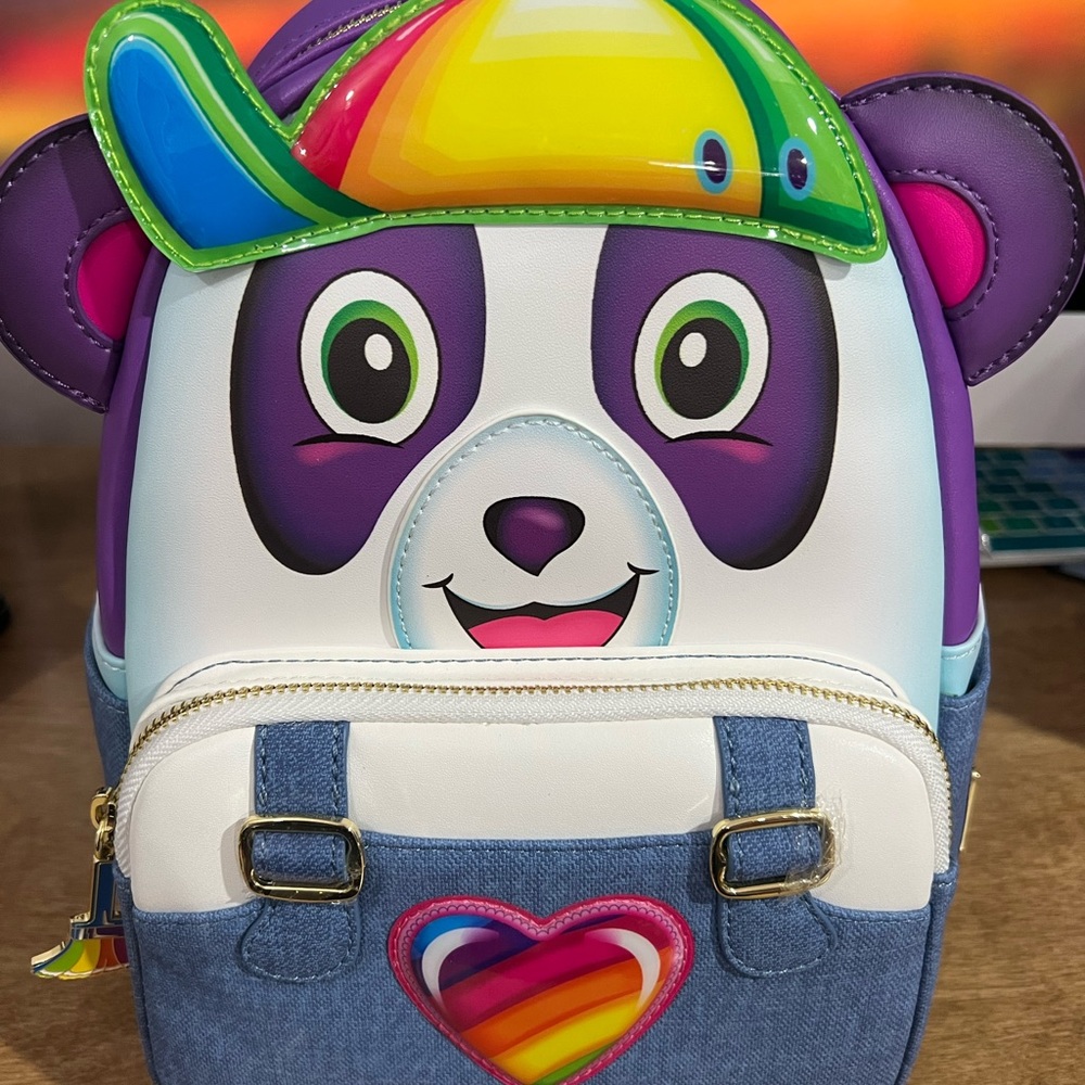Lisa Frank Loungefly Panda Painter Backpack purse NWT